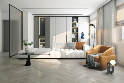 Кварцевый ламинат Home Expert Паркет Дуб Баварский лес 33-69W906